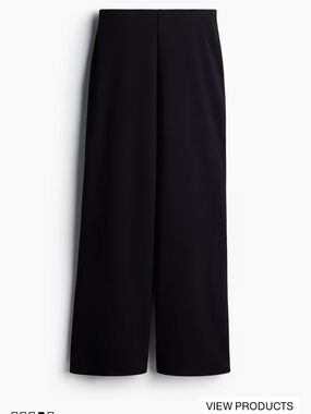 H&M jersey loose fit black pants
